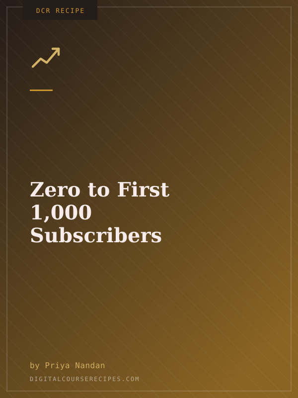 Zero to First 1,000 Subscribers